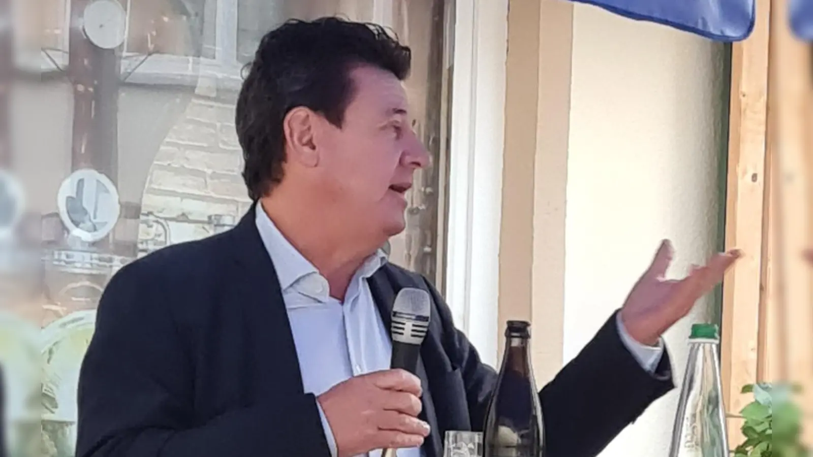 Stefan Doll war zu Gast in Uffenheim. (Foto: Andreas Zander)