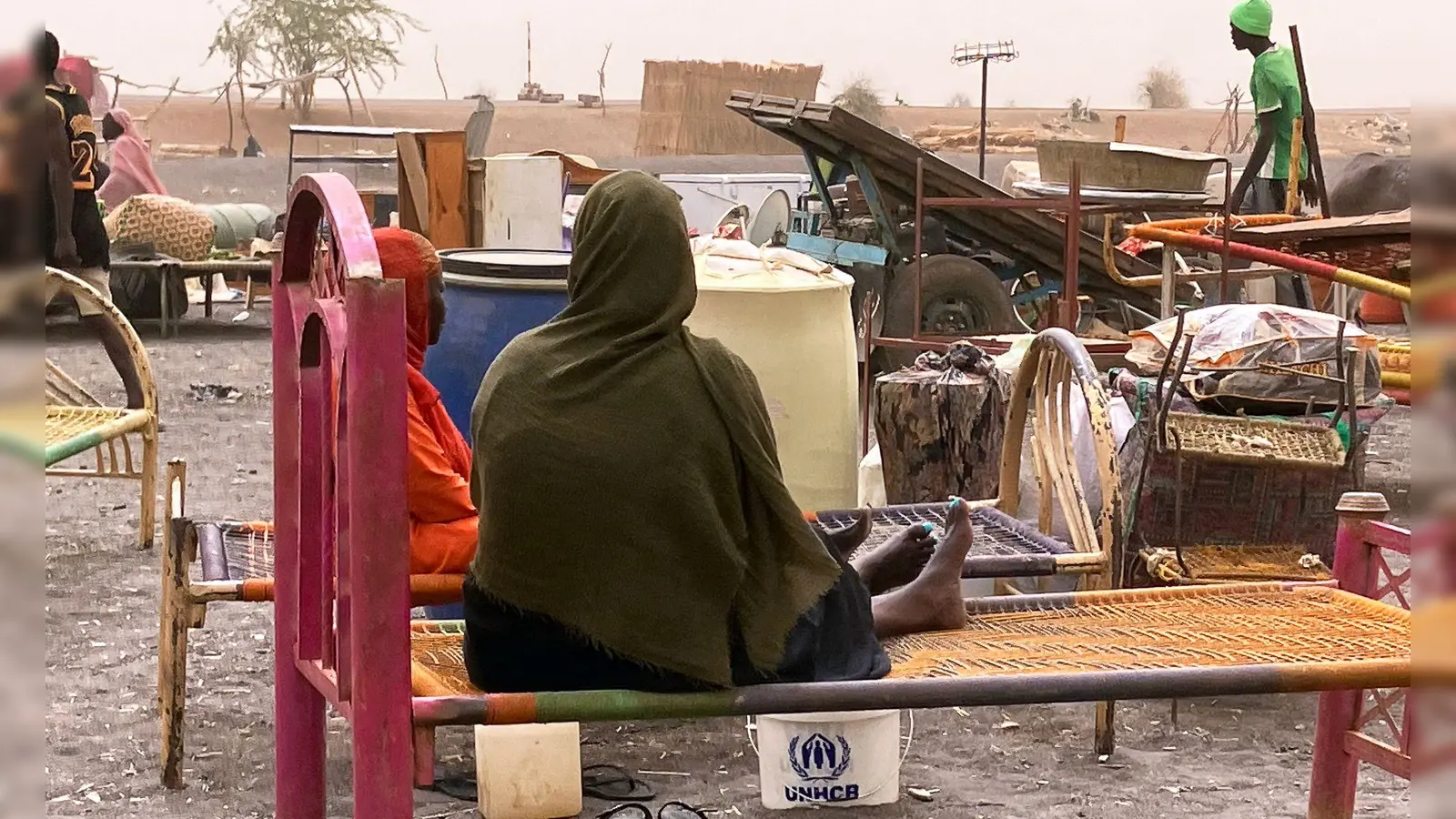 Geflüchtete Frauen aus dem Sudan (Archivbild) (Foto: Eva-Maria Krafczyk/dpa)