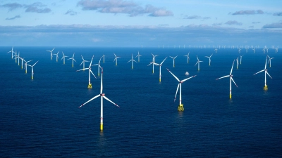 Ein Offshore-Windpark (Illustration) (Foto: Sina Schuldt/dpa)