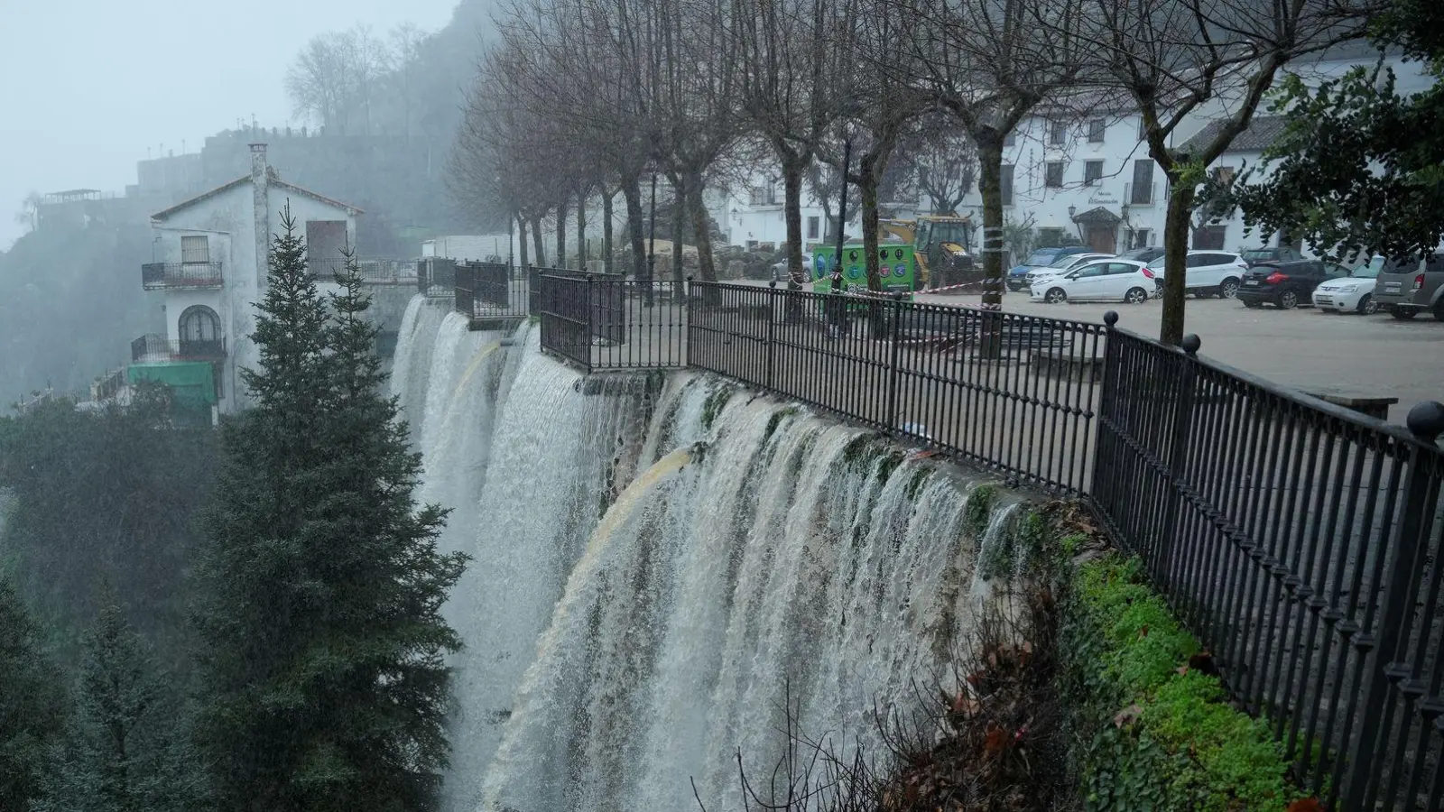 Im spanischen Andalusien ordneten die Behörden Anfang Februar die Evakuierung der gesamten Kleinstadt Grazalema an. (Archivbild) (Foto: Joaquín Corchero/EUROPA PRESS/dpa)