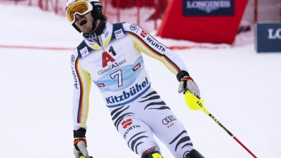 Schied schnell aus in Schladming: Linus Straßer. (Foto: Jean-Christophe Bott/KEYSTONE/dpa)