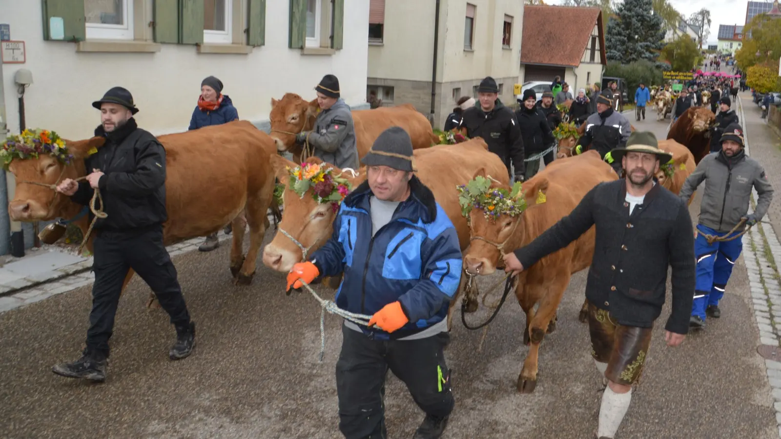 Der Almabtrieb in Gailroth ist jedes Jahr ein Besuchsmagnet mit Volksfestcharakter. (Foto: Peter Tippl)