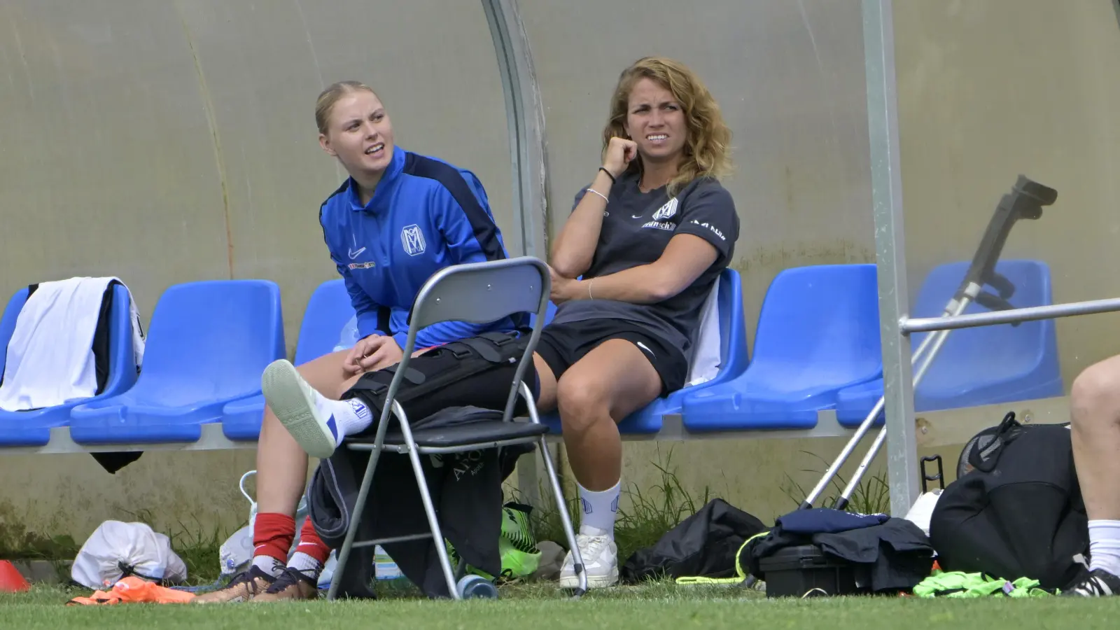 Noch zum Zuschauen verurteilt: die Ex-Weinbergerin Maren Haberäcker, die sich im Aufbautraining befindet. (Foto: Martin Rügner)